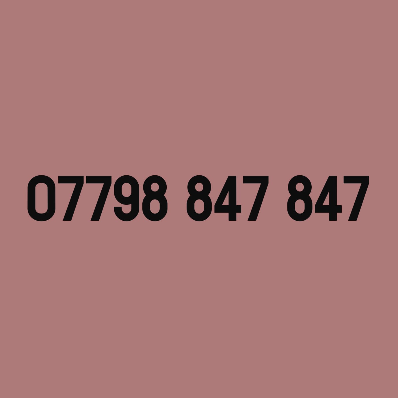 *£89* - 07798 847 847