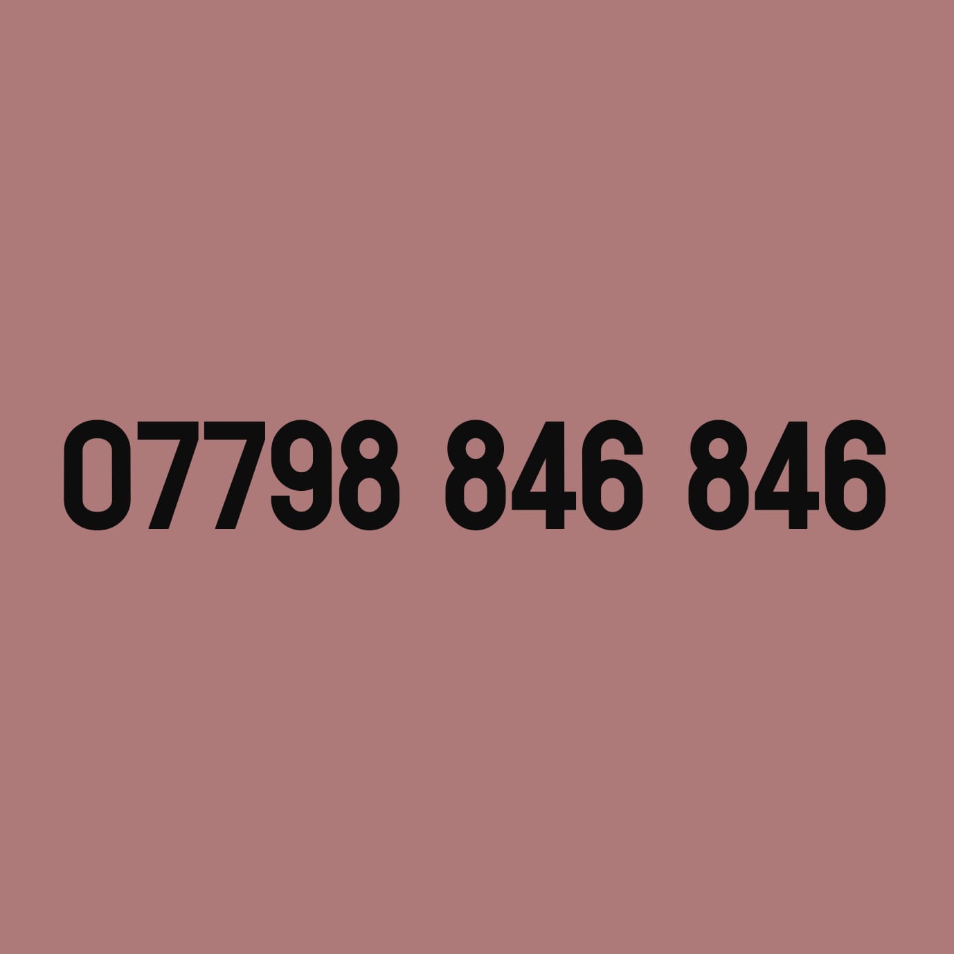*£89* - 07798 846 846
