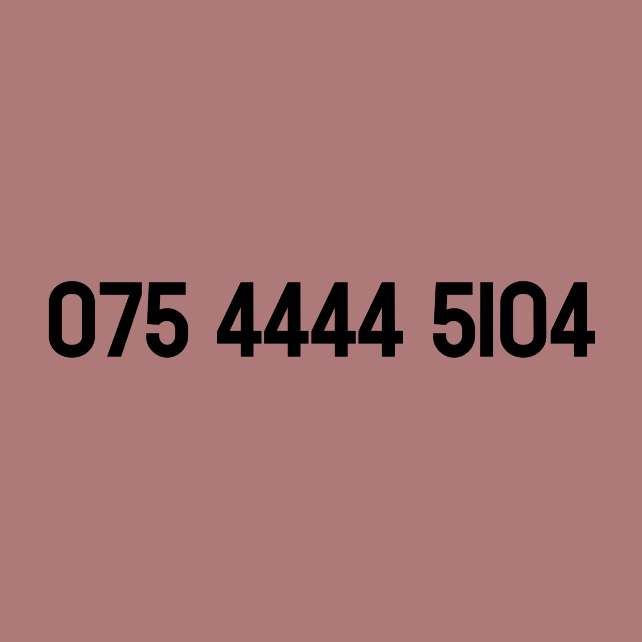 *£49* 075 4444 5104