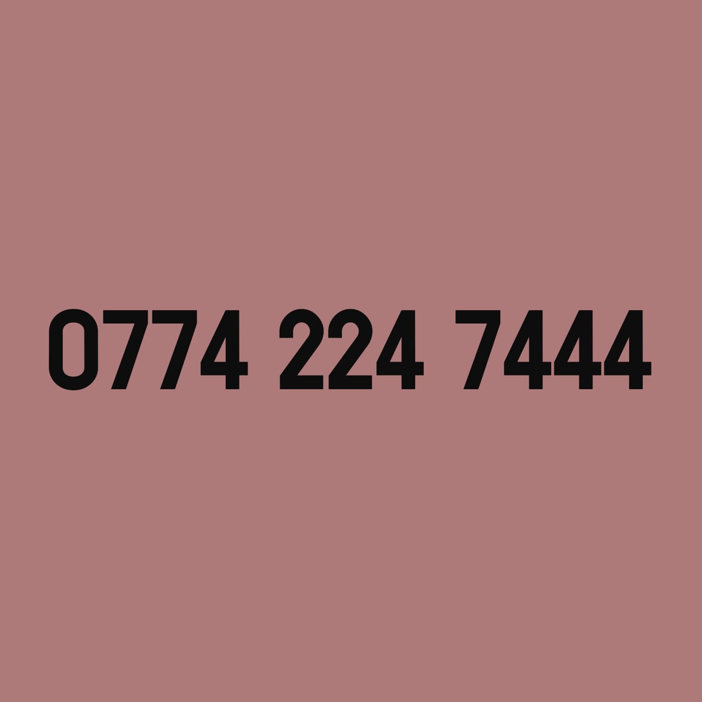 *£69* - 0774 224 7444