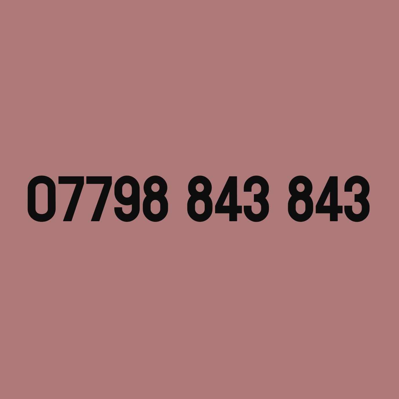 *£69* - 07798 843 843