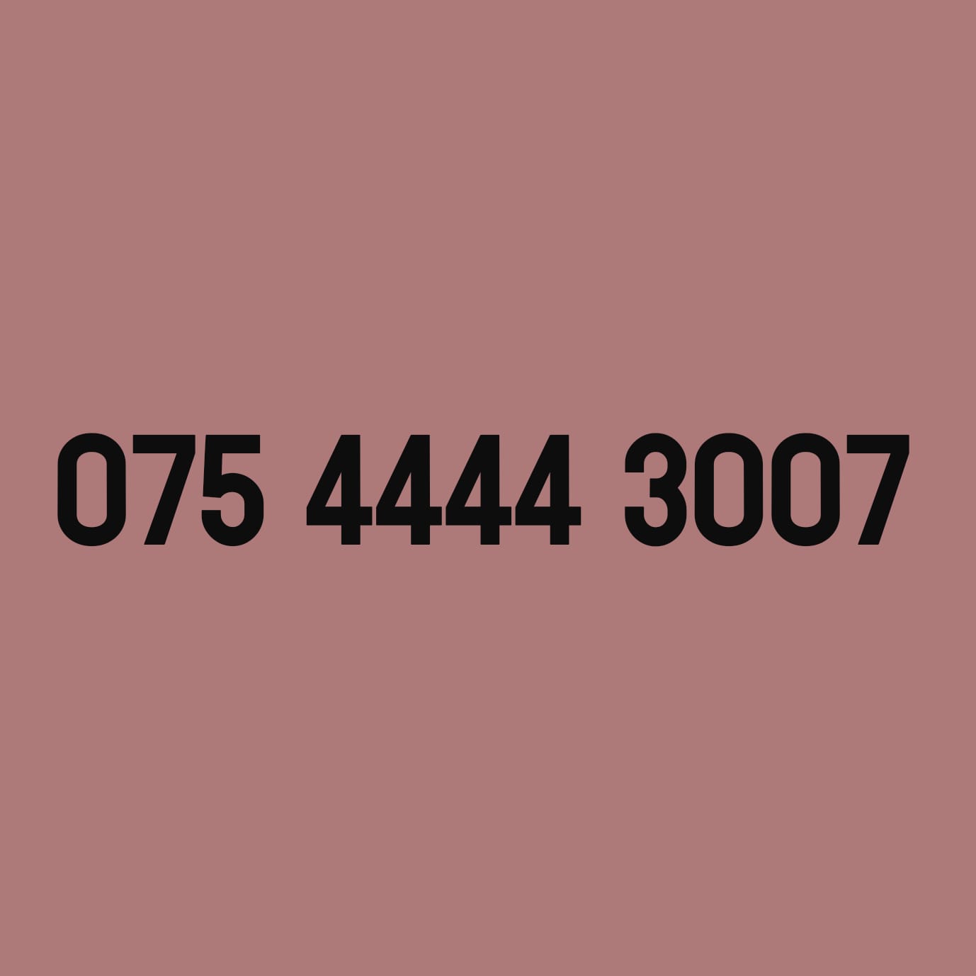 £129 - 075 4444 3007