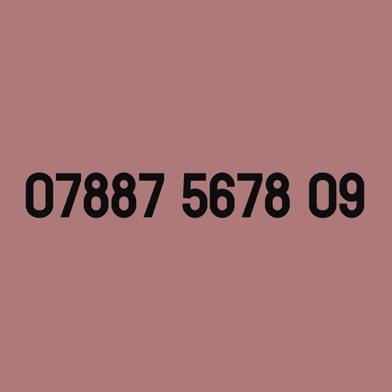 *£29* - 07887 5678 09