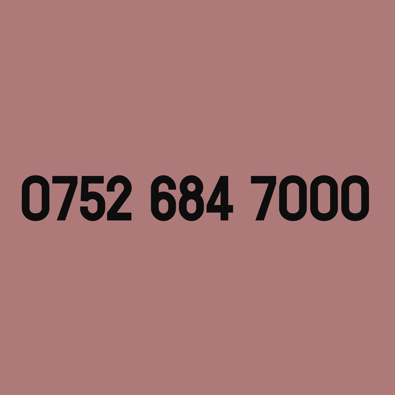 *£39* - 0752 684 7000