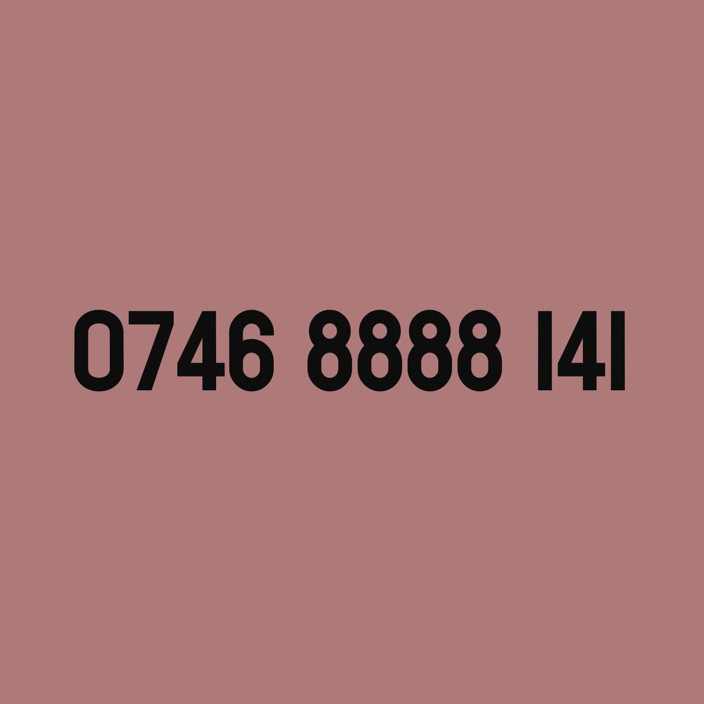*£59* - 0746 8888 141