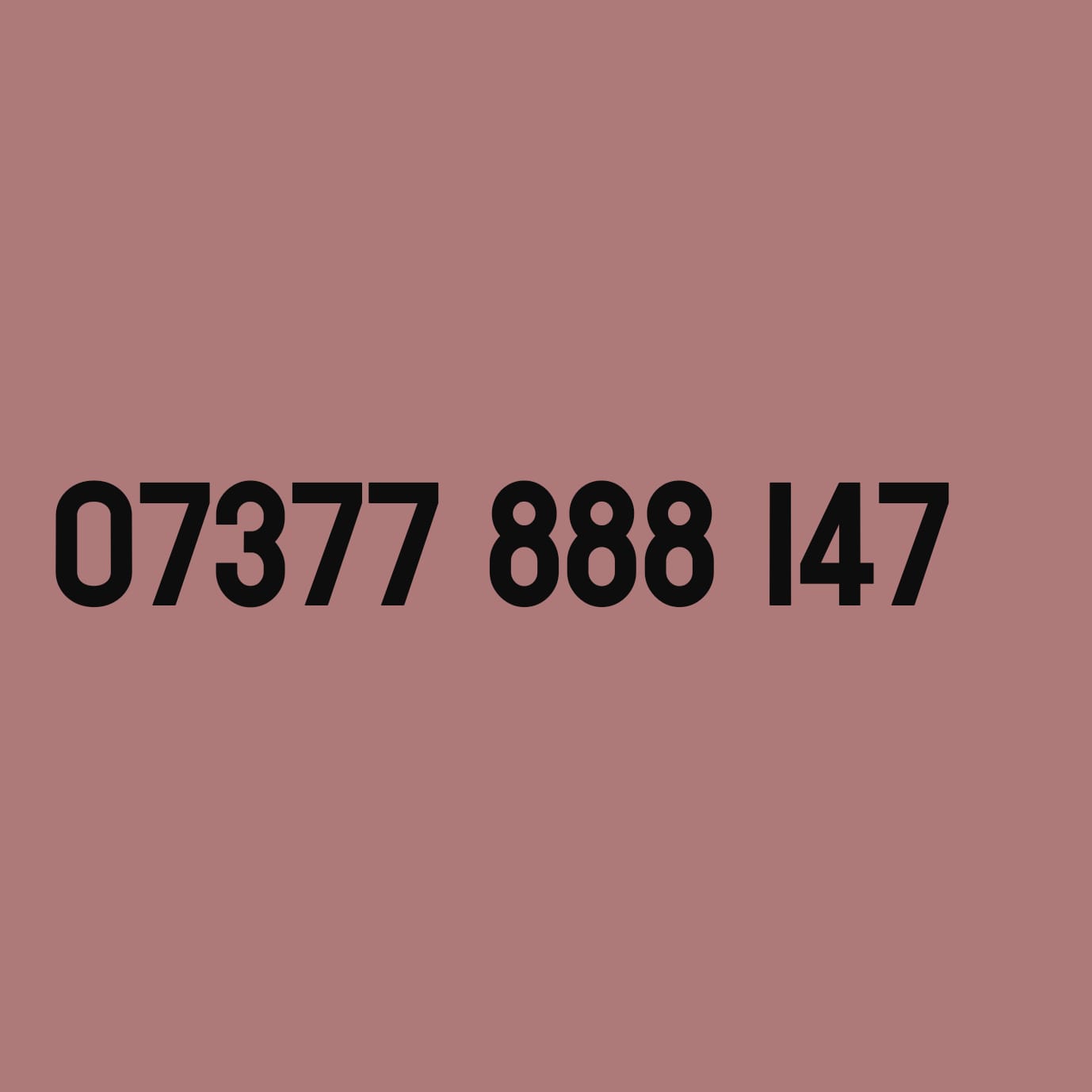 *£69* - 07377 888 147
