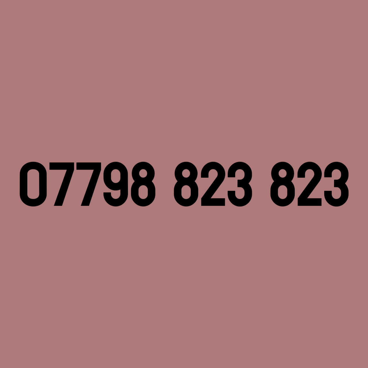 *£89* - 07798 823 823