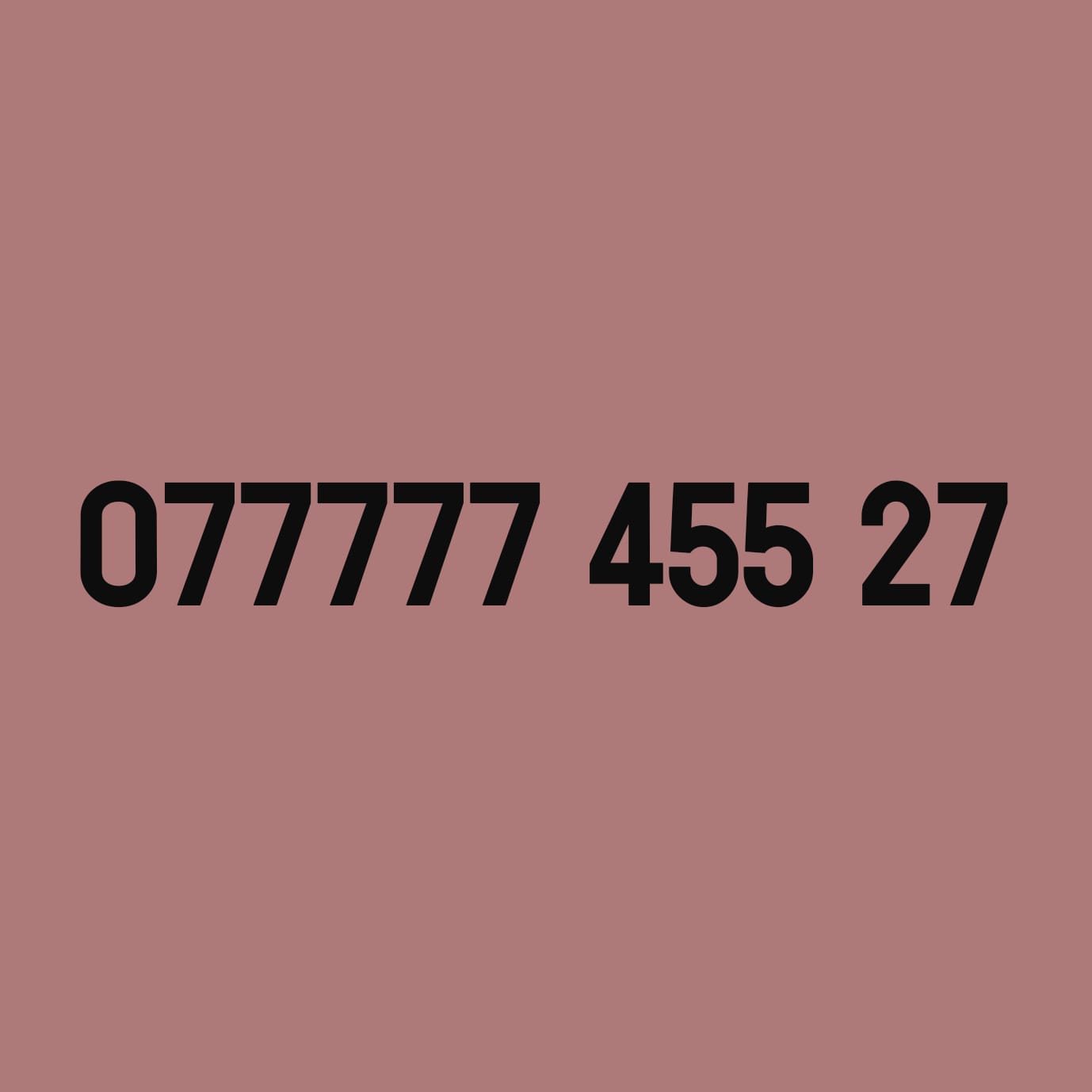 *Sale* 077777 455 27