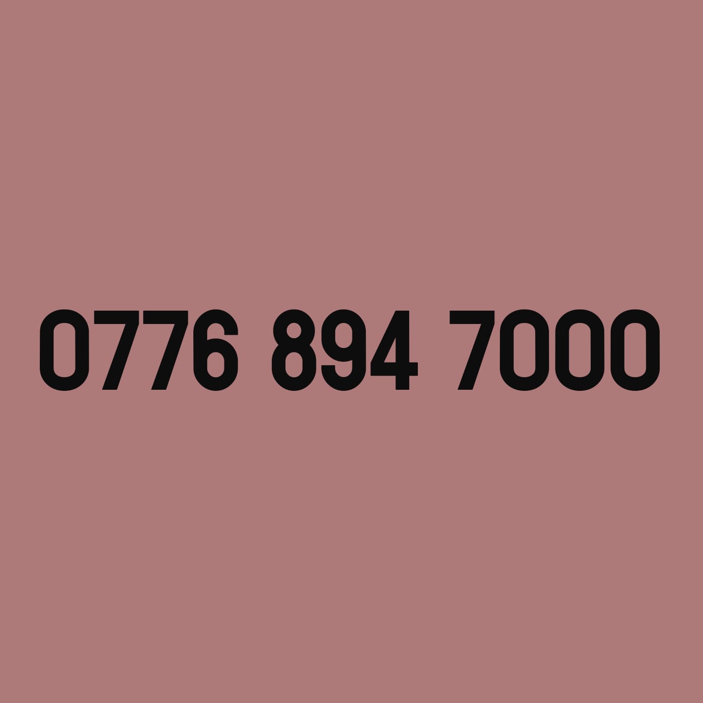 *£39* - 0776 894 7000