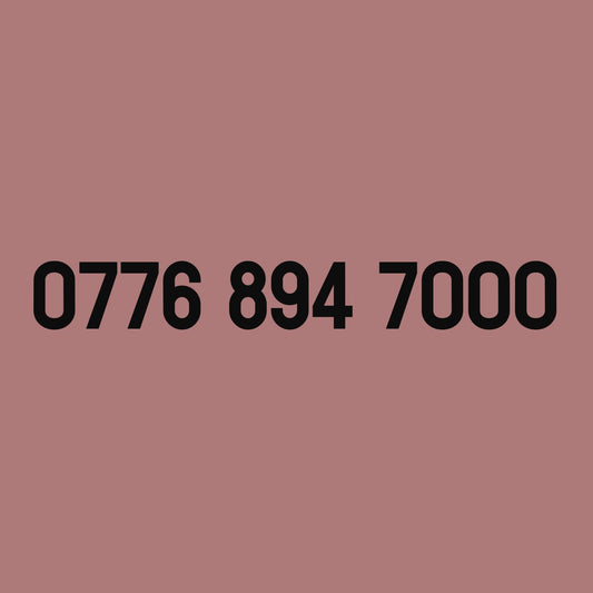 *£29* - 0776 894 7000