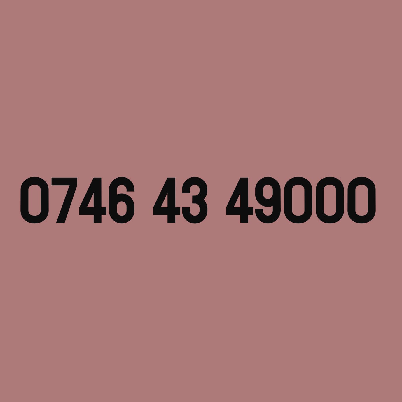 *£69* - 0746 43 49000