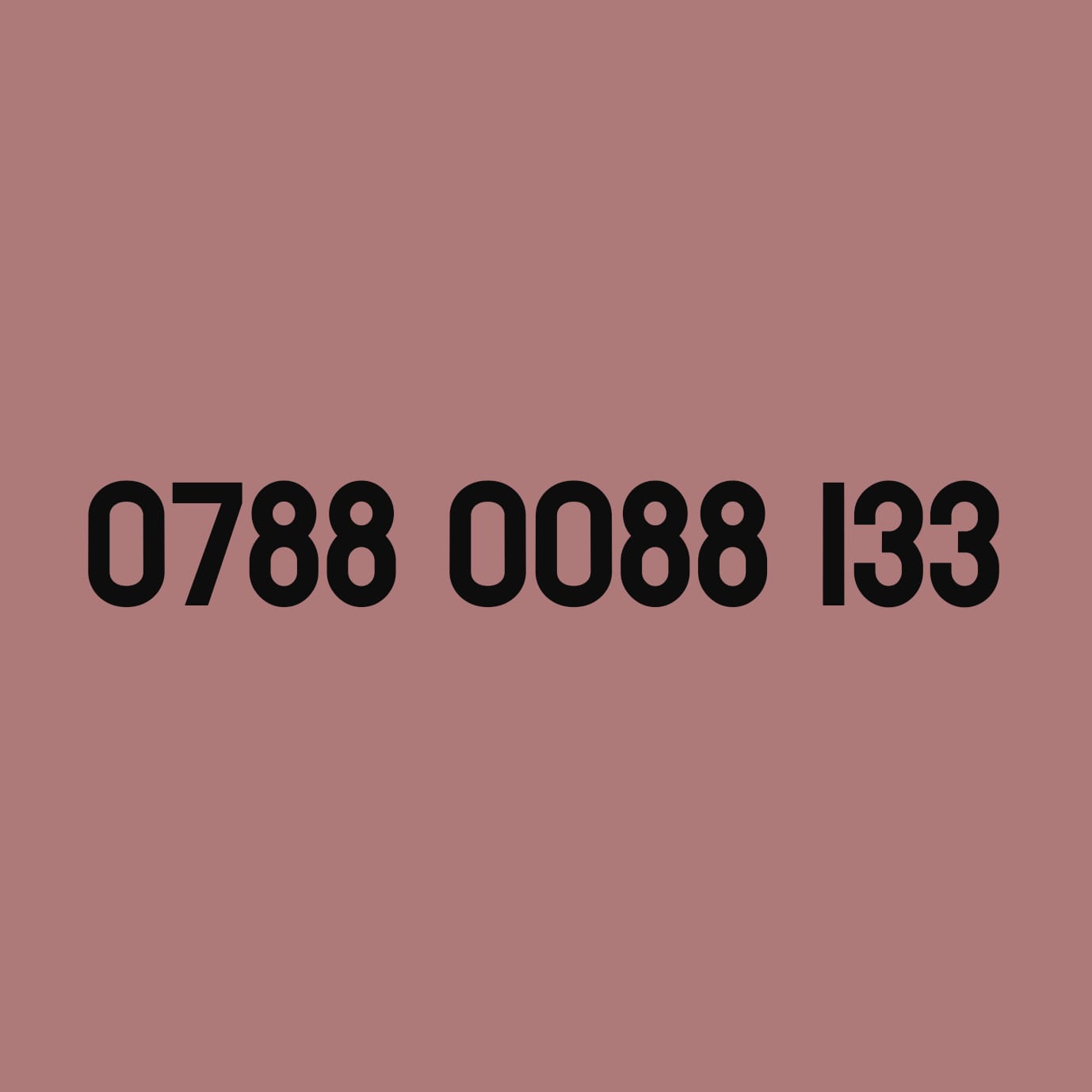 *Sale* 0788 00 88 133