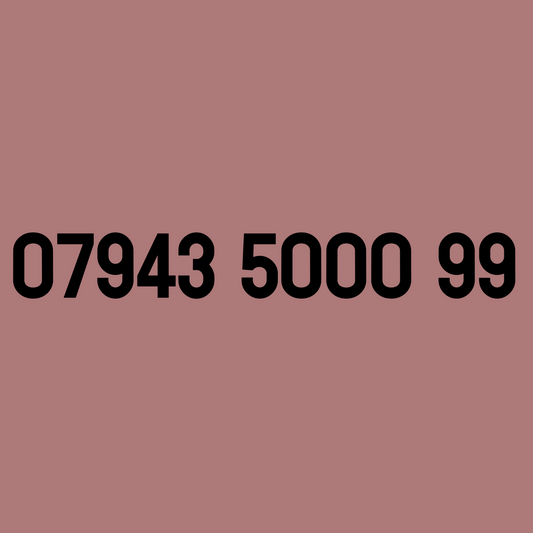 *£19* - 07943 5000 99