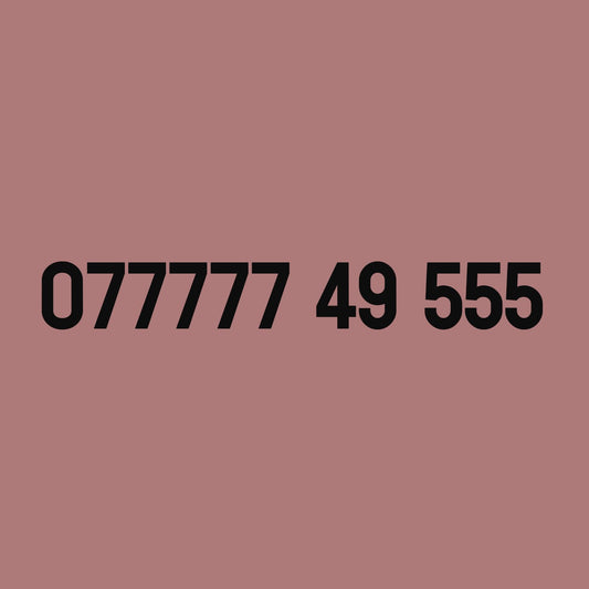 *Rare* 077777 49 555